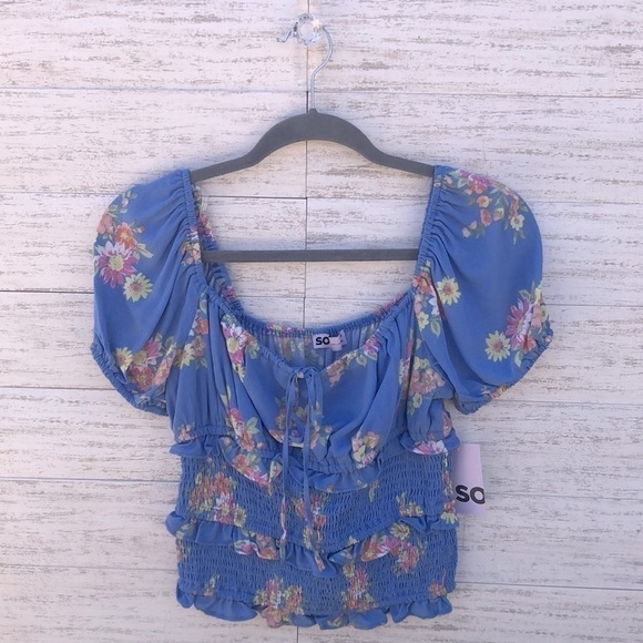 SO "Goods for Life” off the shoulder Crop Top | SIZE S - Picture 1 of 8